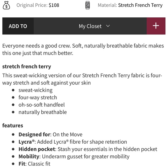 Lululemon City Sweat Crew Pullover - Picture 5 of 12